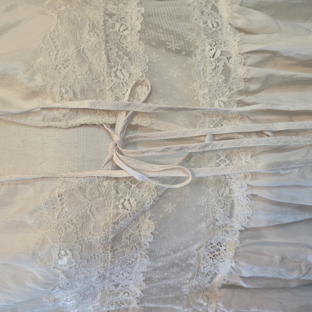 Free People Forever Young Elegant White Lace Blouse - Picture 6 of 14